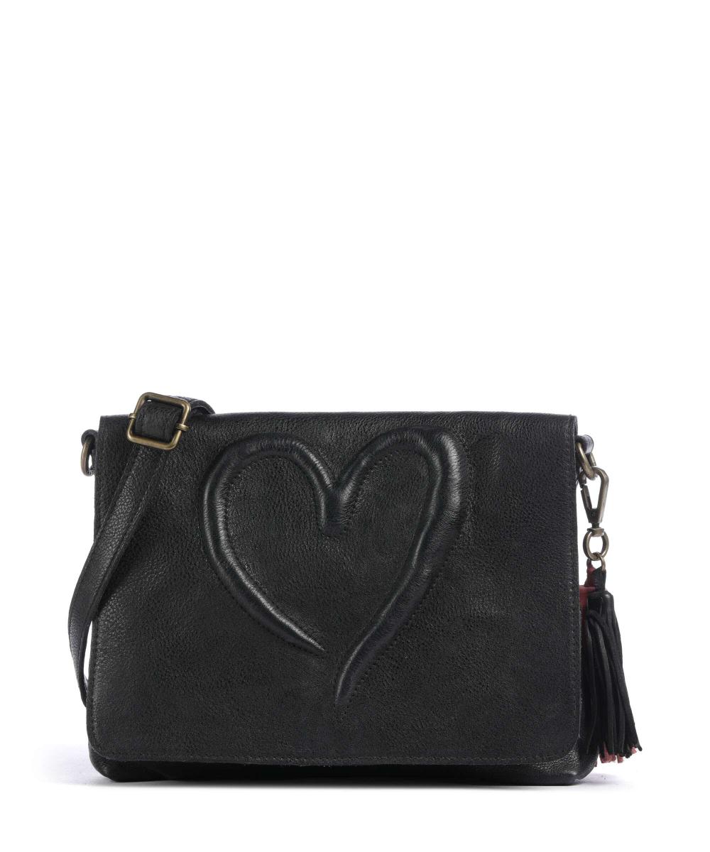 

Сумка Herzweg 3 из зернистой кожи Taschendieb Wien, черный