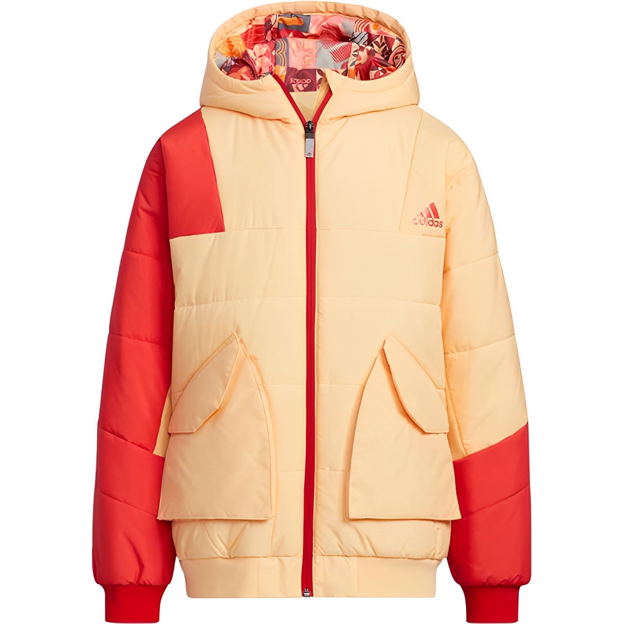 

Детская футболка Adidas желтая с красным