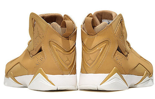 Кроссовки настоящий полет Air Jordan, золотой — фото 4