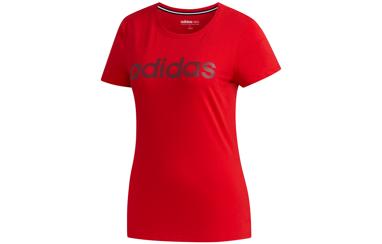 

Adidas Neo Футболка женская красная, Красный, Adidas Neo Футболка женская красная