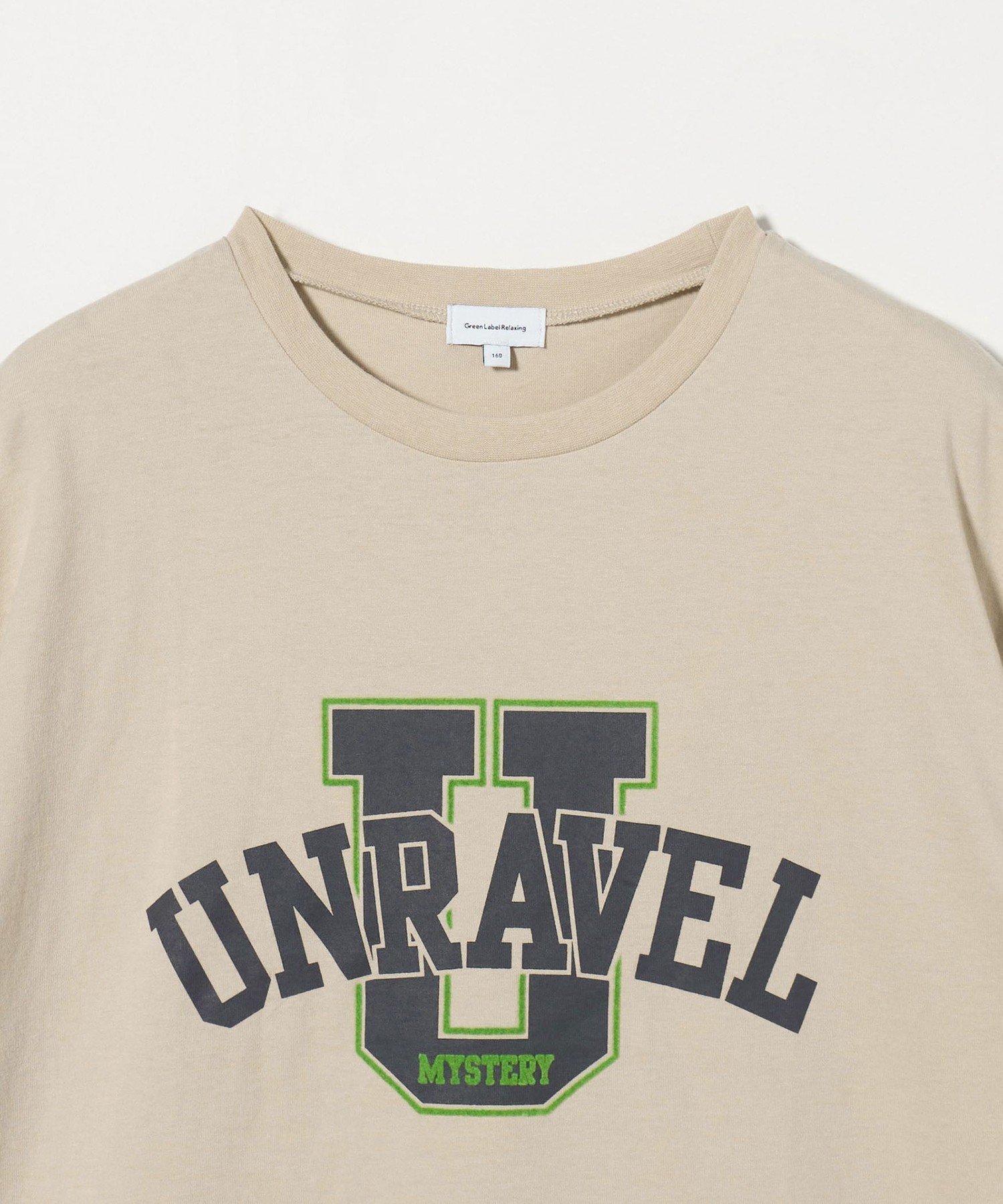 Футболка с большим логотипом / Детская 100-160 см United Arrows Green Label Relaxing, BEIKI — фото 3