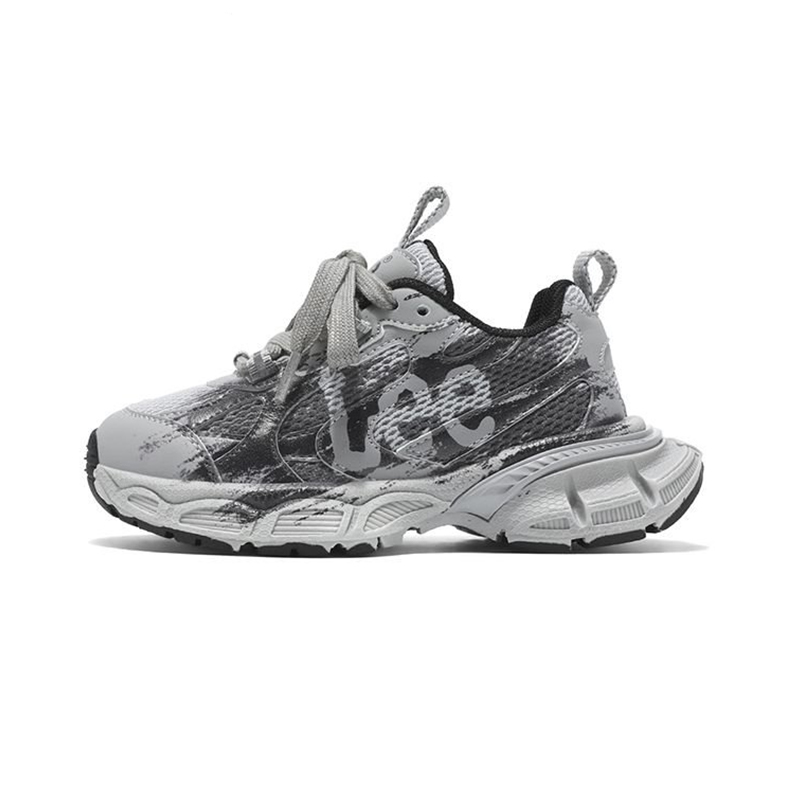 

Абразивостойкие легкие амортизирующие дышащие нескользящие противоударные низкие детские повседневные кроссовки Lee, серый черный