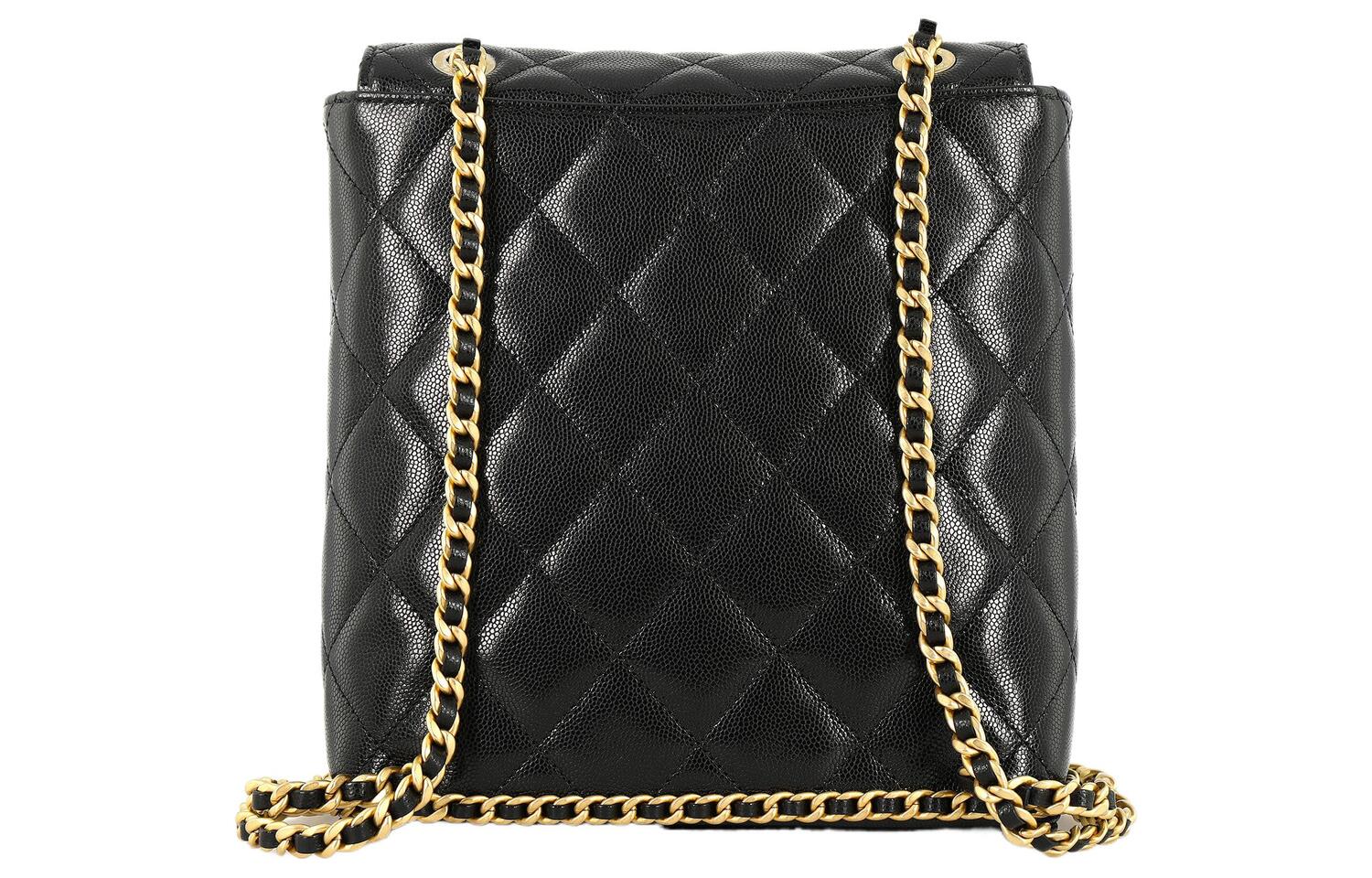 CHANEL Женский рюкзак из телячьей кожи черный — фото 3