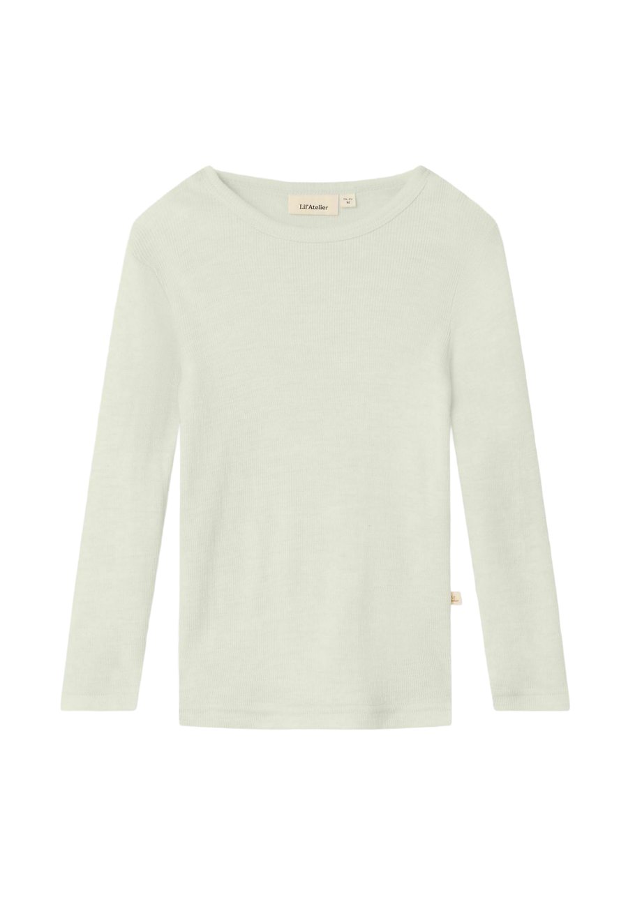 

Топ Lil' Atelier MIT LANGEN ÄRMELN SLIM FIT, Turtledove/White