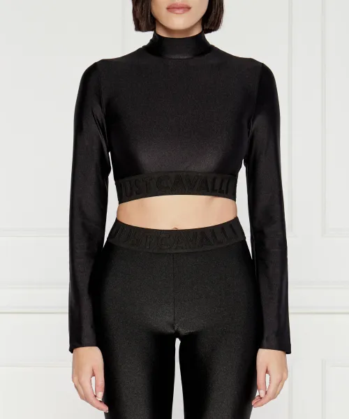 

Блуза Cropped fit Just Cavalli, черный