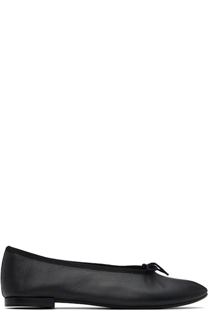 Черные балетки Lilouh с миндалевидным носком Repetto