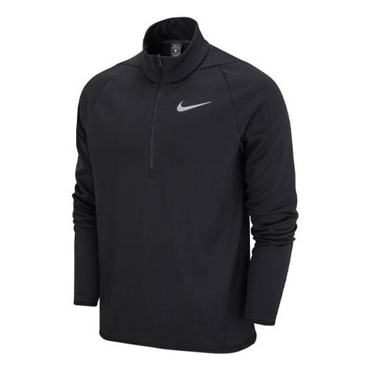 

Толстовка Men's Nike Training Quick Dry Easy To Take Off Sports Half Zipper Jacket Black, мультиколор