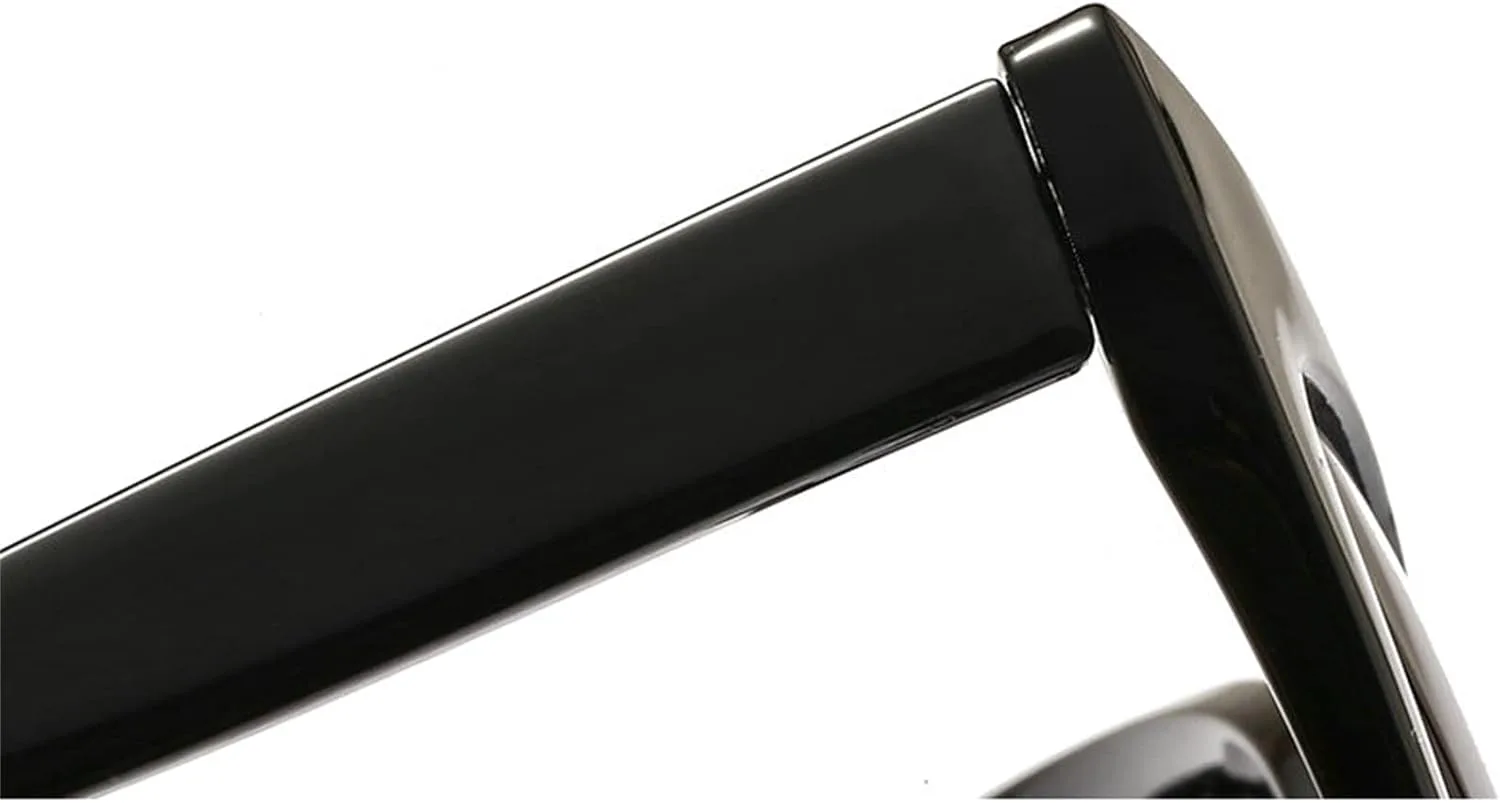 

Солнцезащитные очки Willochra Oversized Pearl Cateye для женщин с защитой UV400, эффектом «кошачьего глаза», блестками и стразами, UV400, 2pcs-black&leopard