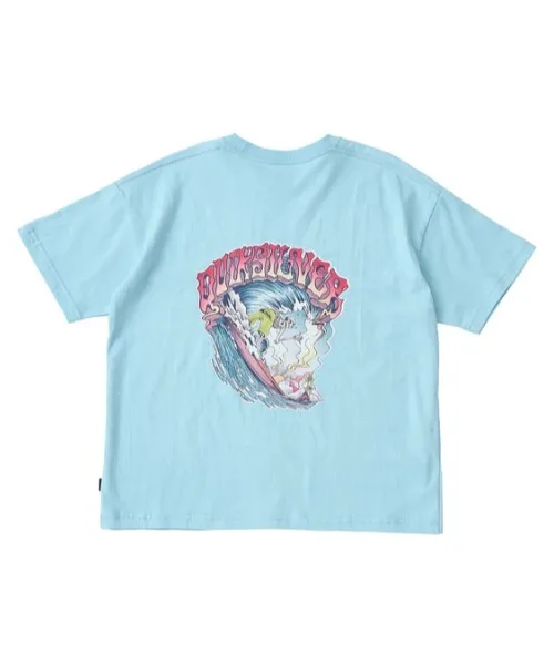 Детская футболка Quiksilver с принтом TIME UP ST YOUTH мятного цвета