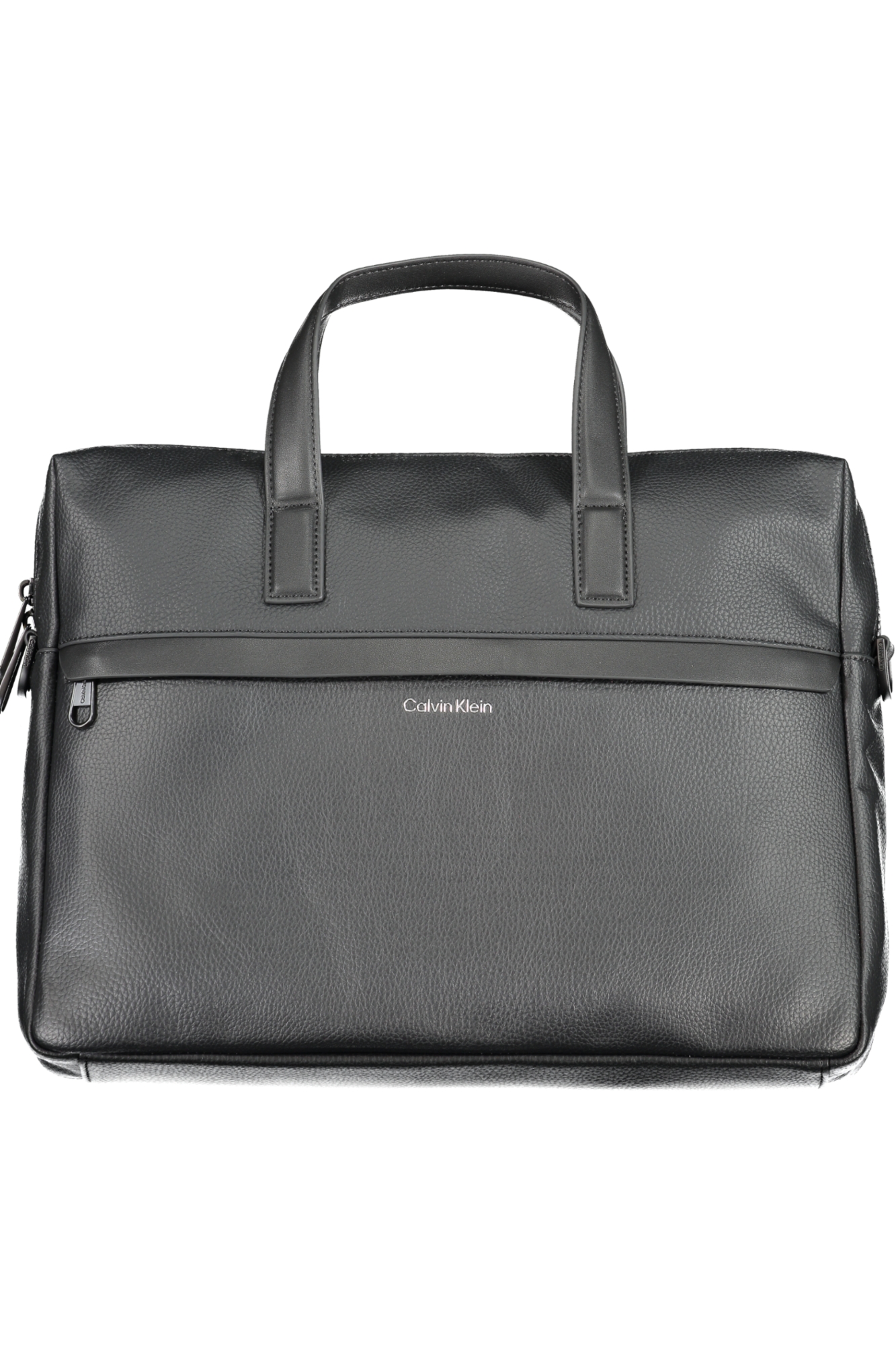 

Портфель мужской Calvin Klein с внешним карманом из экокожи, черный