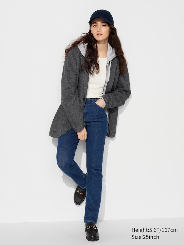 

Обтягивающие джинсы повышенной комфортности Uniqlo, синий