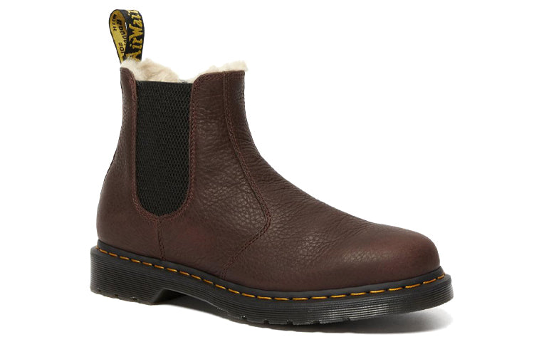 Мужские ботинки челси Dr. Martens 2976 с подкладкой из искусственного меха, коричневый — фото 4
