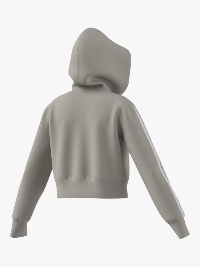 Детская толстовка adidas Essentials с капюшоном и молнией из хлопковой смеси adidas, Wonalu/White — фото 2