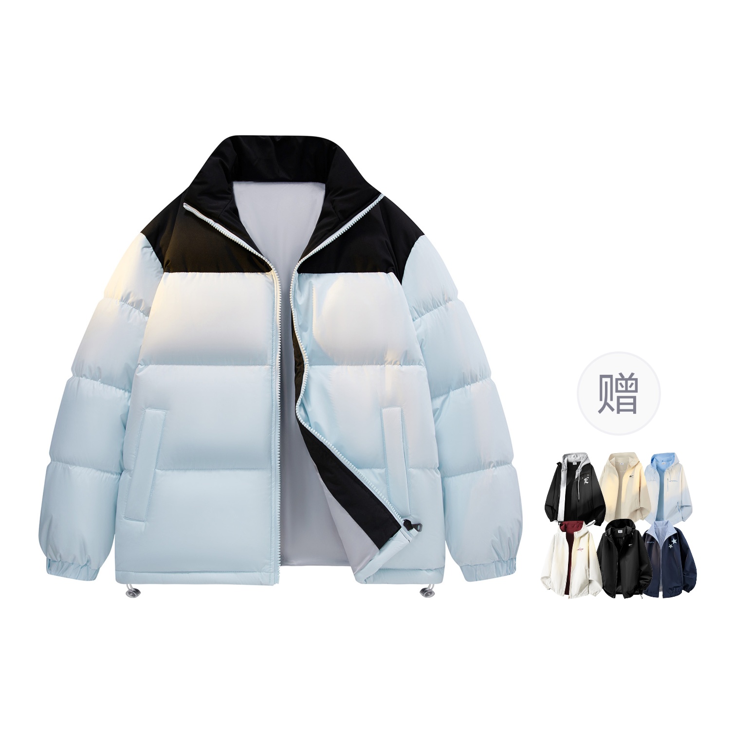 

Куртка пуховая Huichao Riding The Wind Collection для женщин WARRIOR, светло синий[buy free free clip-gram]