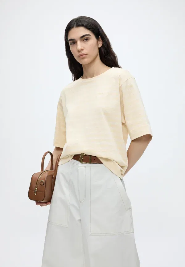 Футболка Boss Eregular stripe basic t-shirt, цвет разный — фото 4