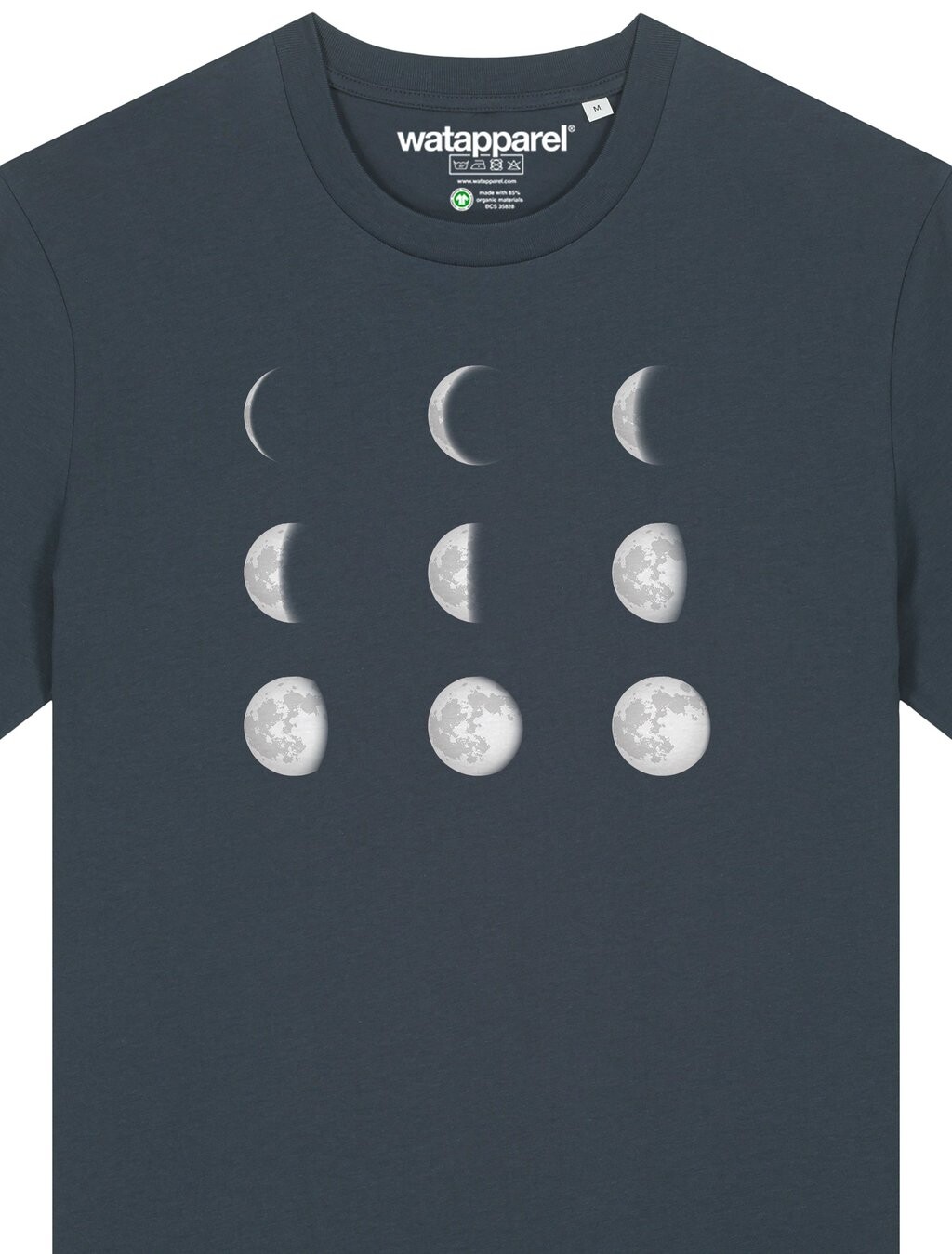 

Футболка с принтом MOONPHASES watapparel, антрацит