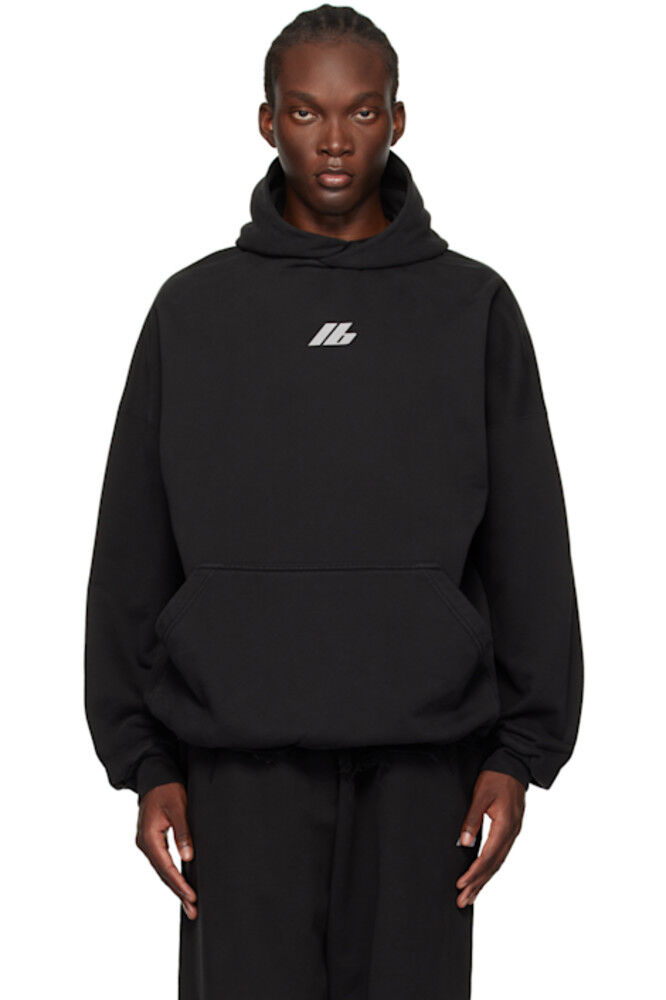 

Черная толстовка с капюшоном «Activewear» Balenciaga