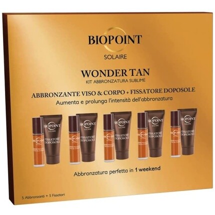 

Biopoint Solaire Wonder Tan Набор для загара для лица и тела с послезагаром, Deborah
