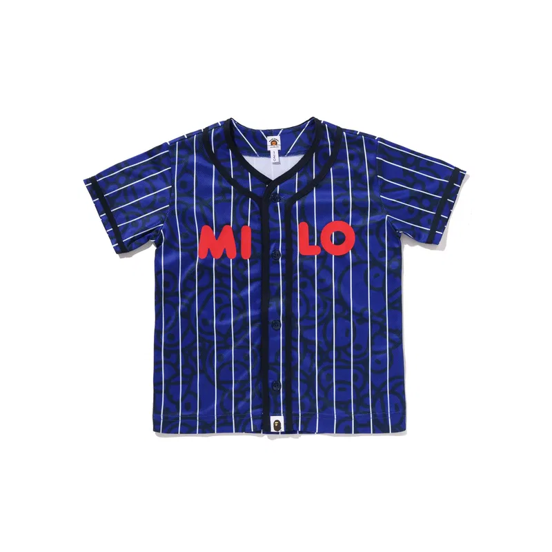 Футболка Baseball Top для детей A BATHING APE белая — фото 3