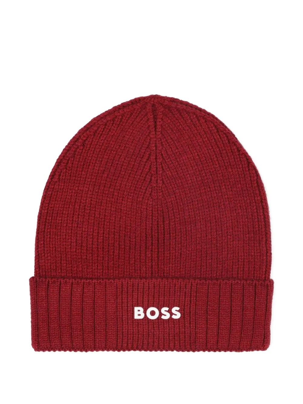 

Шапка бини в рубчик BOSS Kidswear, красный