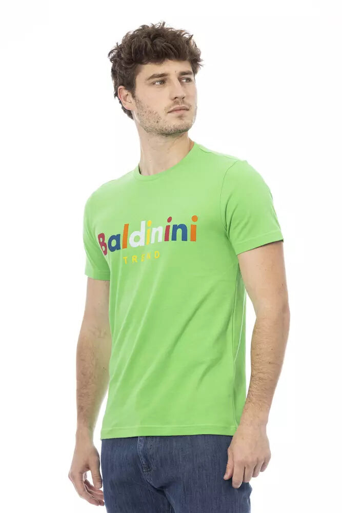 

Хлопковая мужская футболка Baldinini Trend, зеленый
