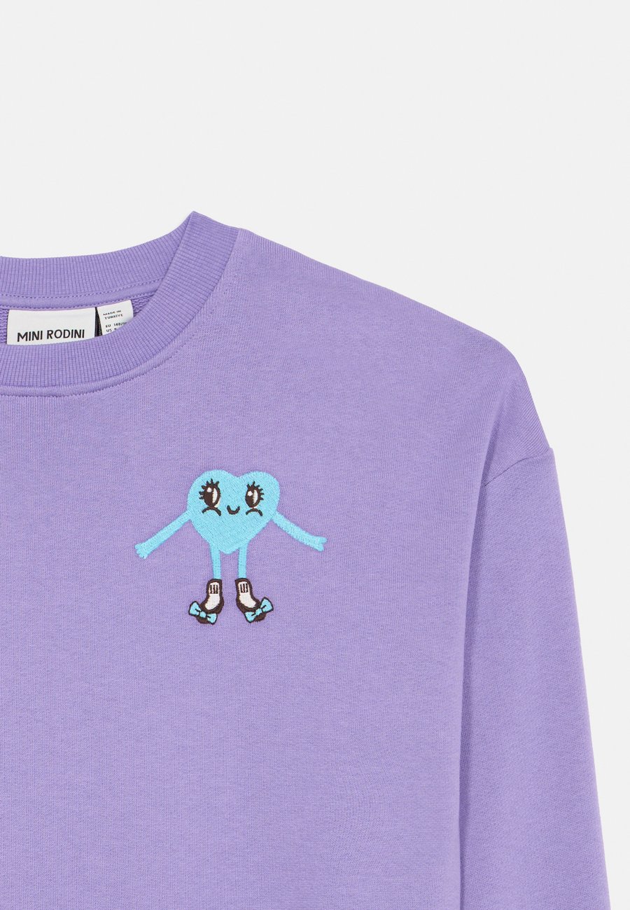 Толстовка Mini Rodini HEART IN SHOES UNISEX , Purple — фото 3