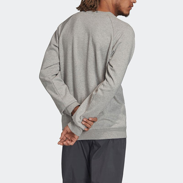 Толстовка soccer/football sports loose pullover light grey Adidas, серый — фото 4