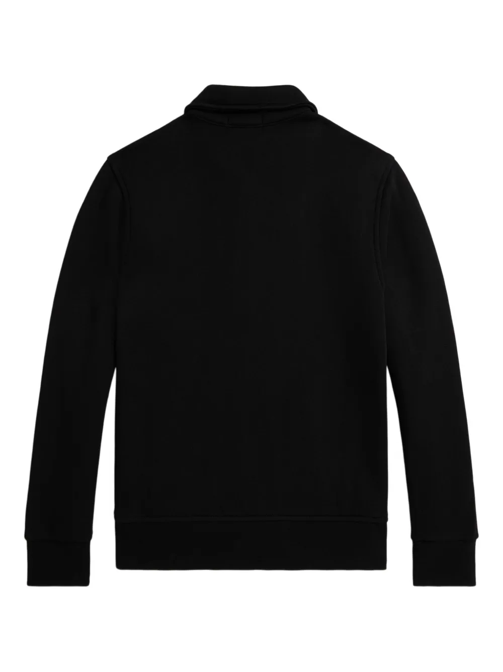 Флисовый джемпер с застежкой-молнией на воротнике POLO RALPH LAUREN KIDS, черный — фото 2