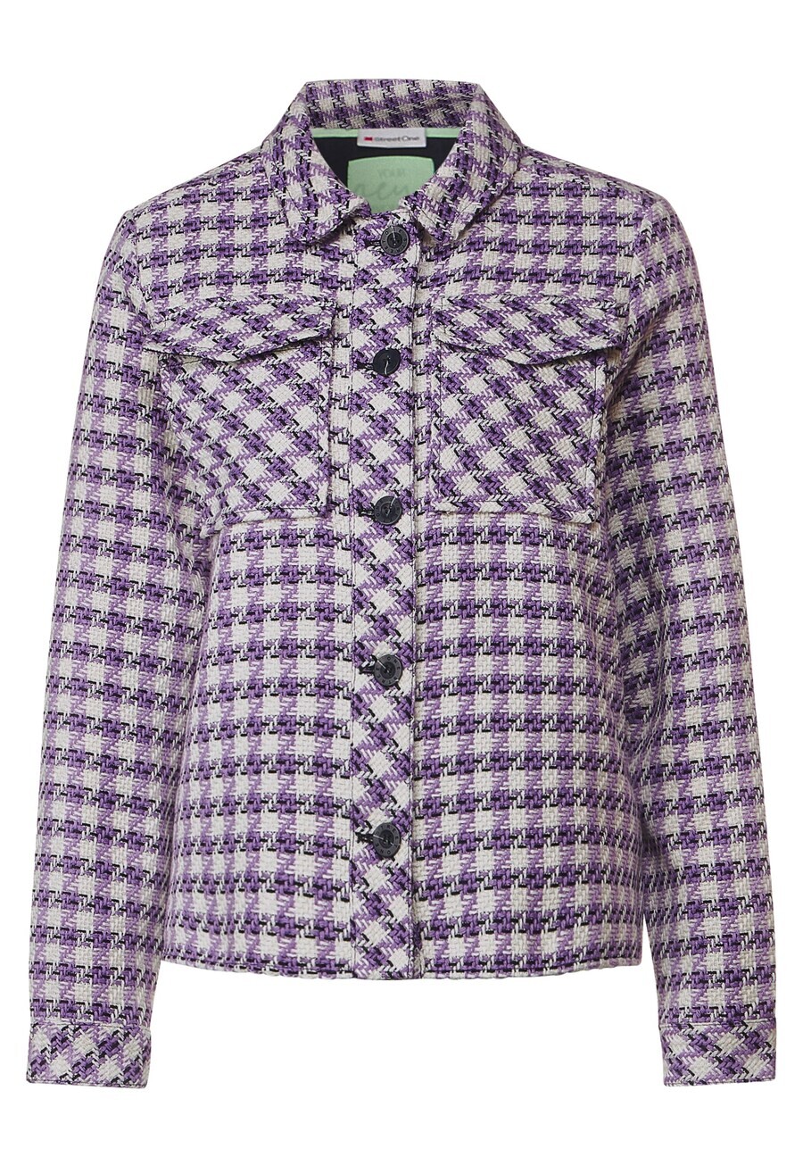 

Куртка STREET ONE Between-Season Bouclé, цвет Purple/White