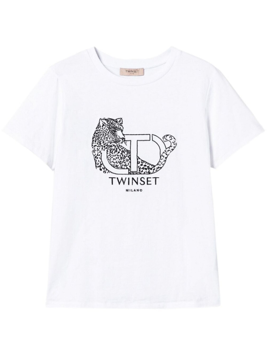 

TWINSET футболка с вышитым логотипом, белый