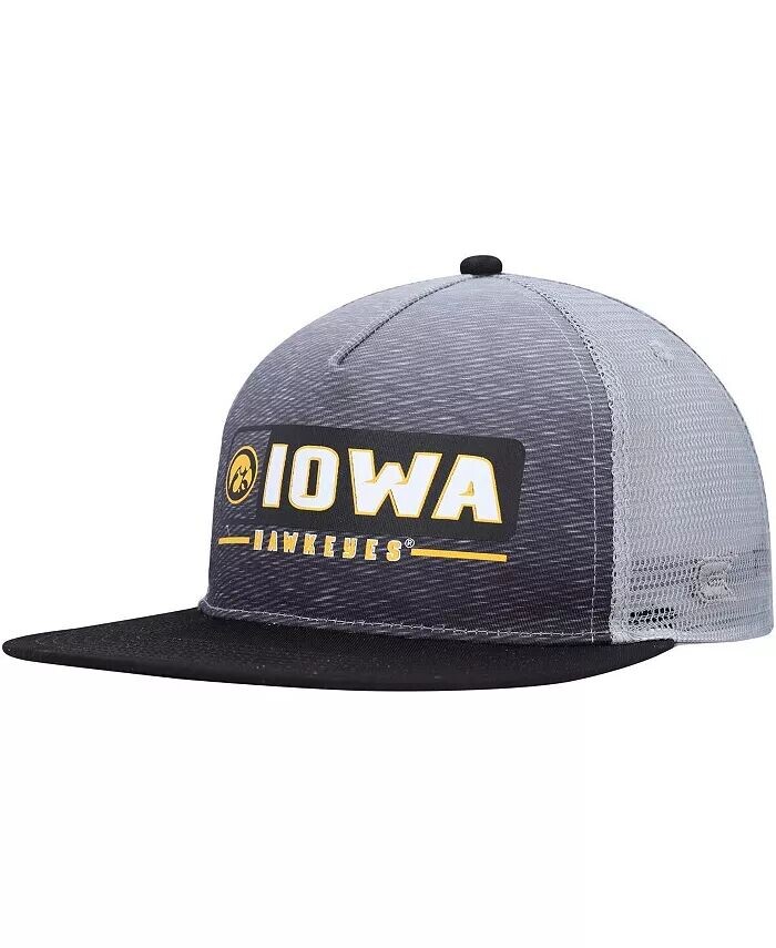 

Мужская черно-серая шляпа Snapback Iowa Hawkeyes Colosseum, черный