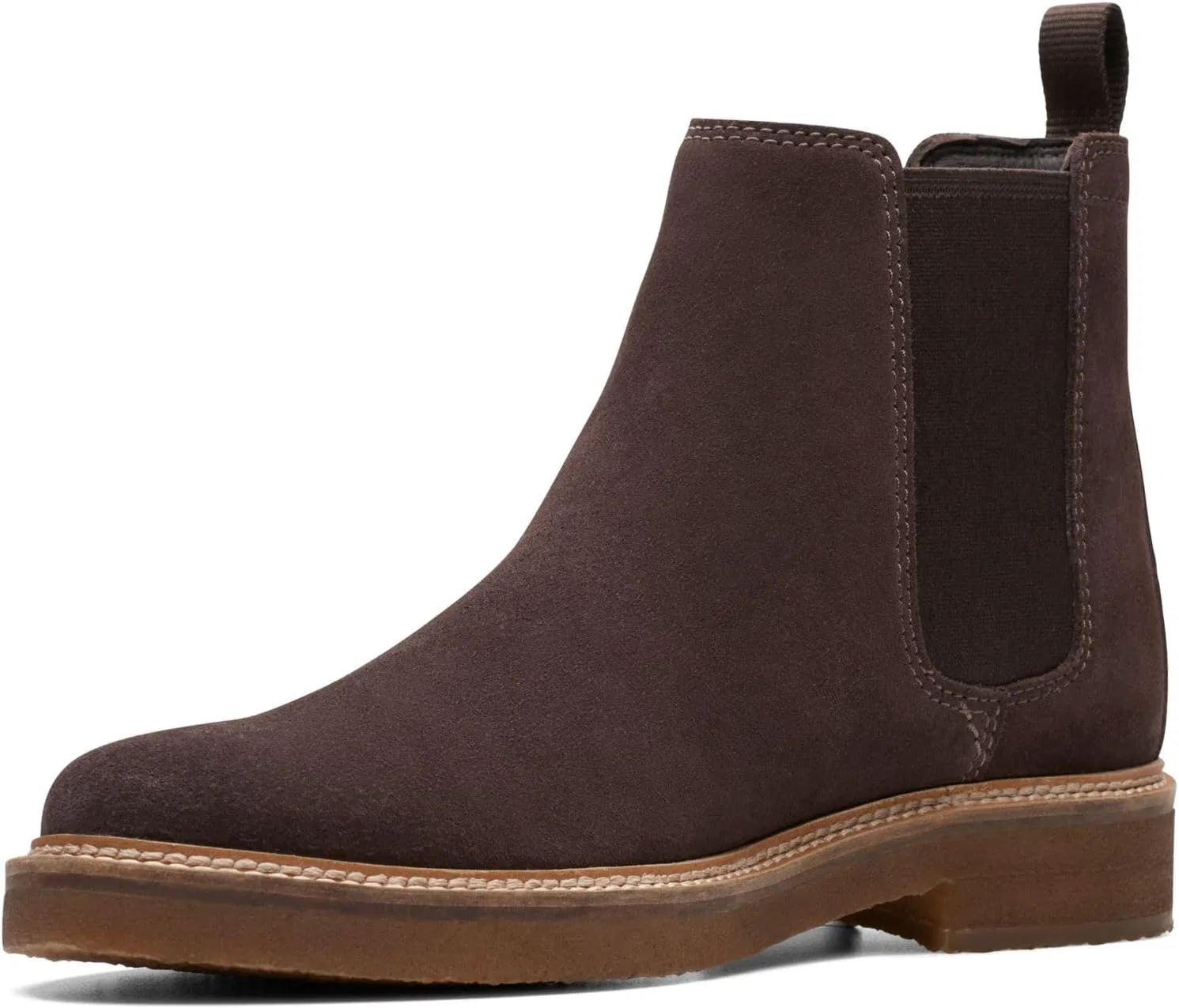 Мужские ботинки Clarks Clarkdale EasyChelsea, 2-Dark Brown Suede — фото 2
