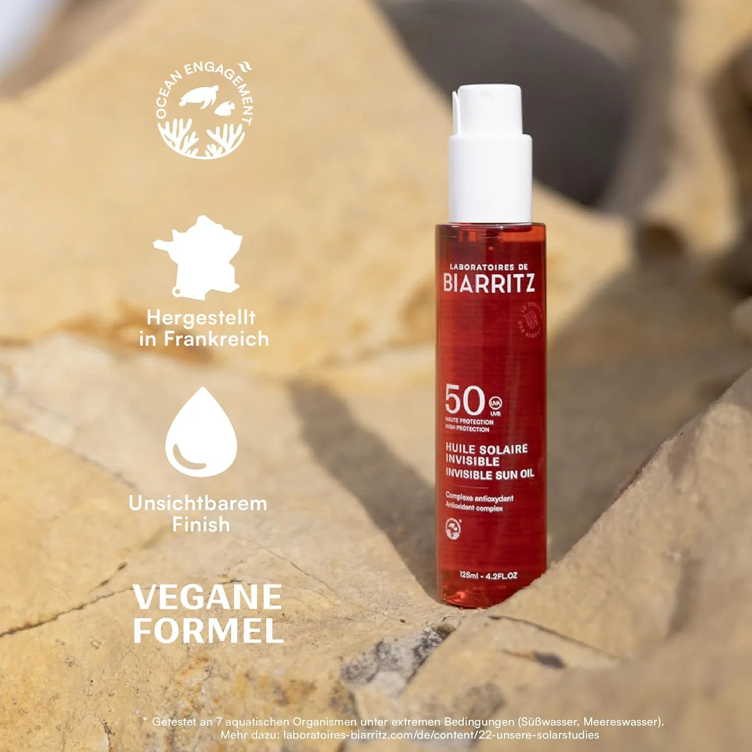Солнцезащитное масло-спрей SPF50 «Satin Sun Oil» от Laboratoires de Biarritz Laboratoires De Biarritz — фото 3