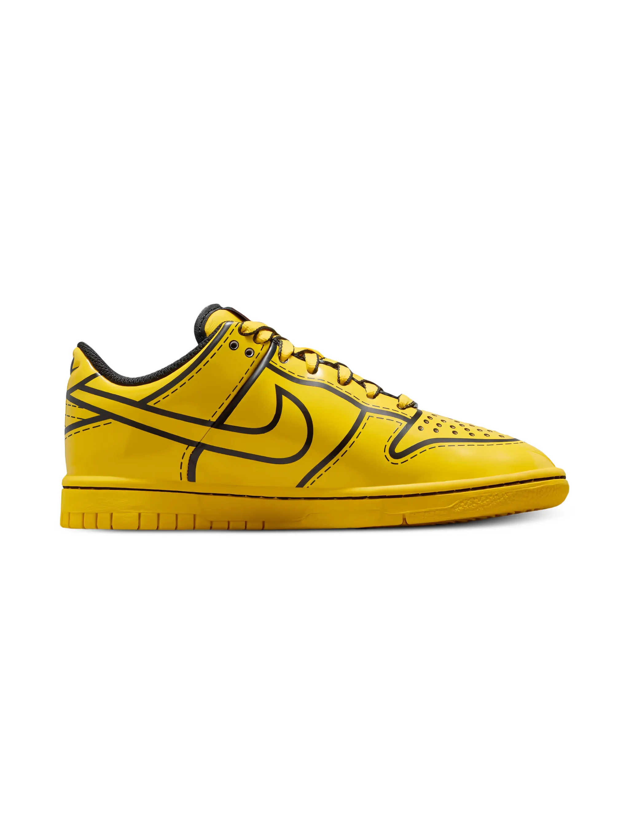 Кроссовки Dunk Low из коллаборации с LEGO Nike Kids, желтый — фото 2