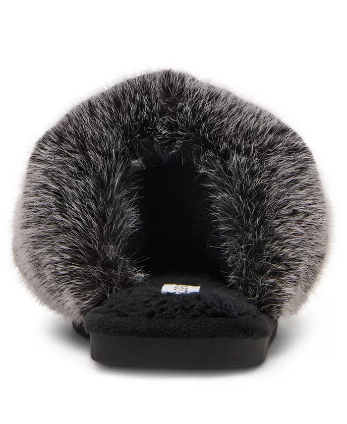 Женские уютные тапочки-шлепанцы Poof Steve Madden, серый — фото 3