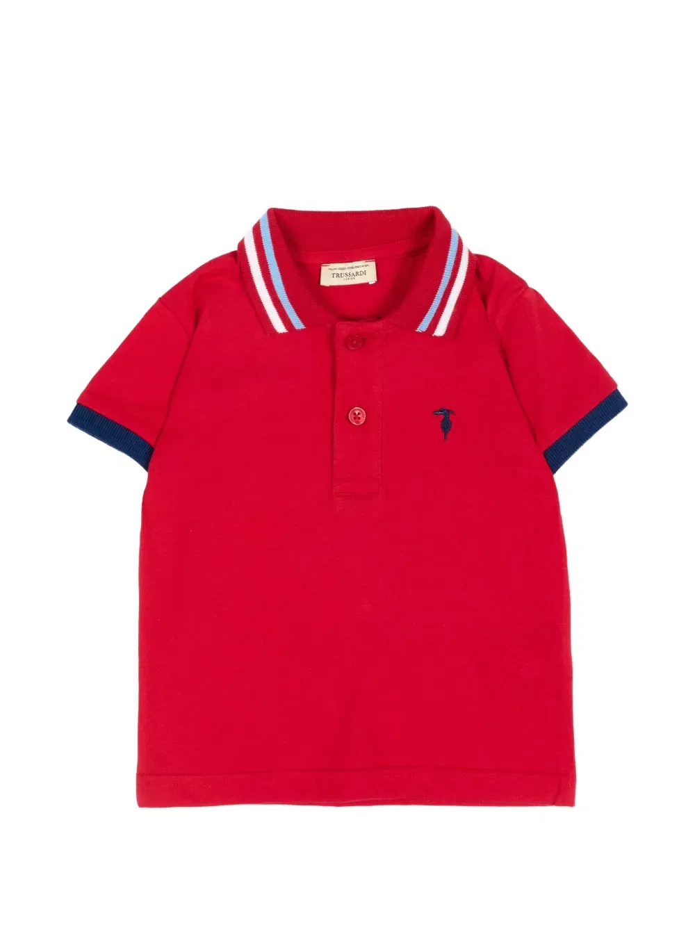 Рубашка-поло с коротким рукавом Trussardi Junior, красный