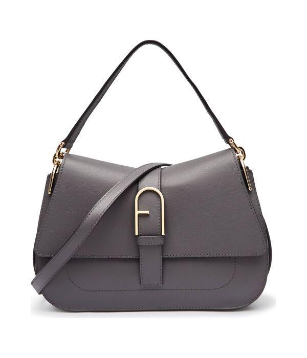 

Сумка женская Furla через плечо кожаная, серый