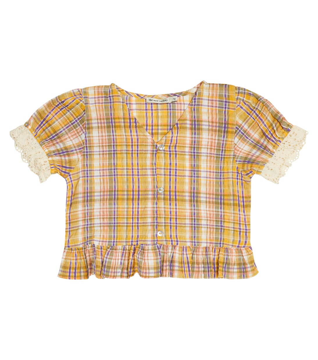 

Топ Андреа из хлопковой смеси в клетку The New Society, Multicolor Check