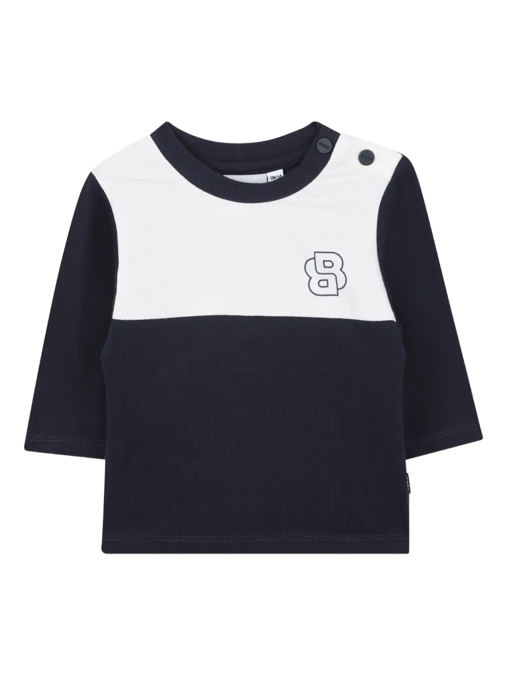 Спортивный костюм в стиле колор-блок BOSS Kidswear, синий — фото 4