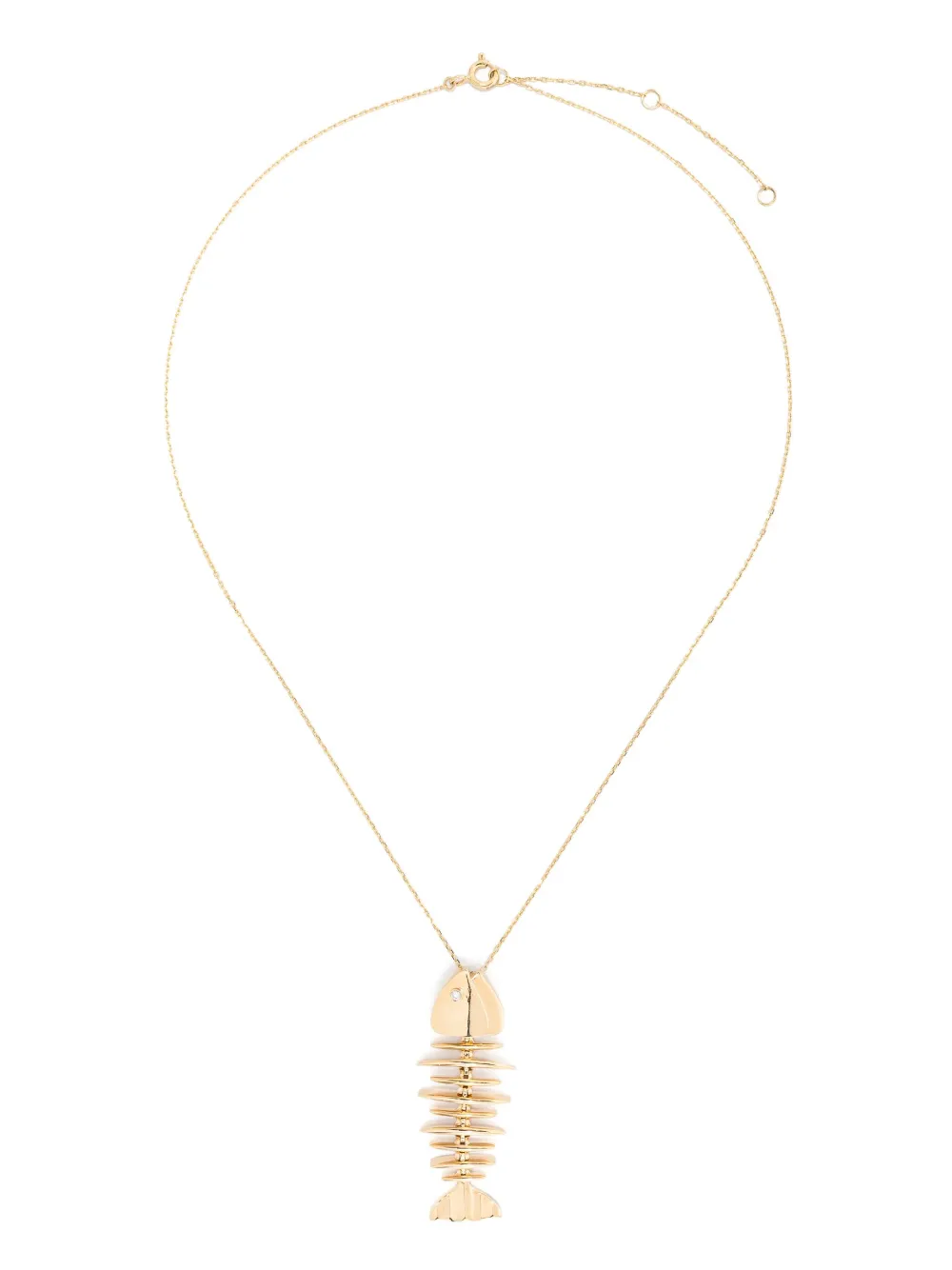 

Колье Wishbone из желтого золота Kamushki, золотой