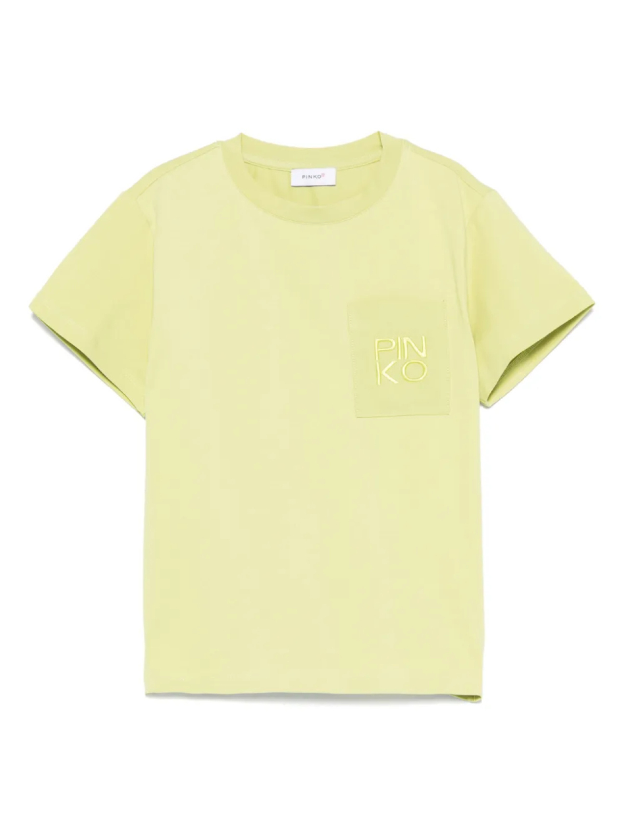 

Pinko Kids футболка с вышитым логотипом, зеленый