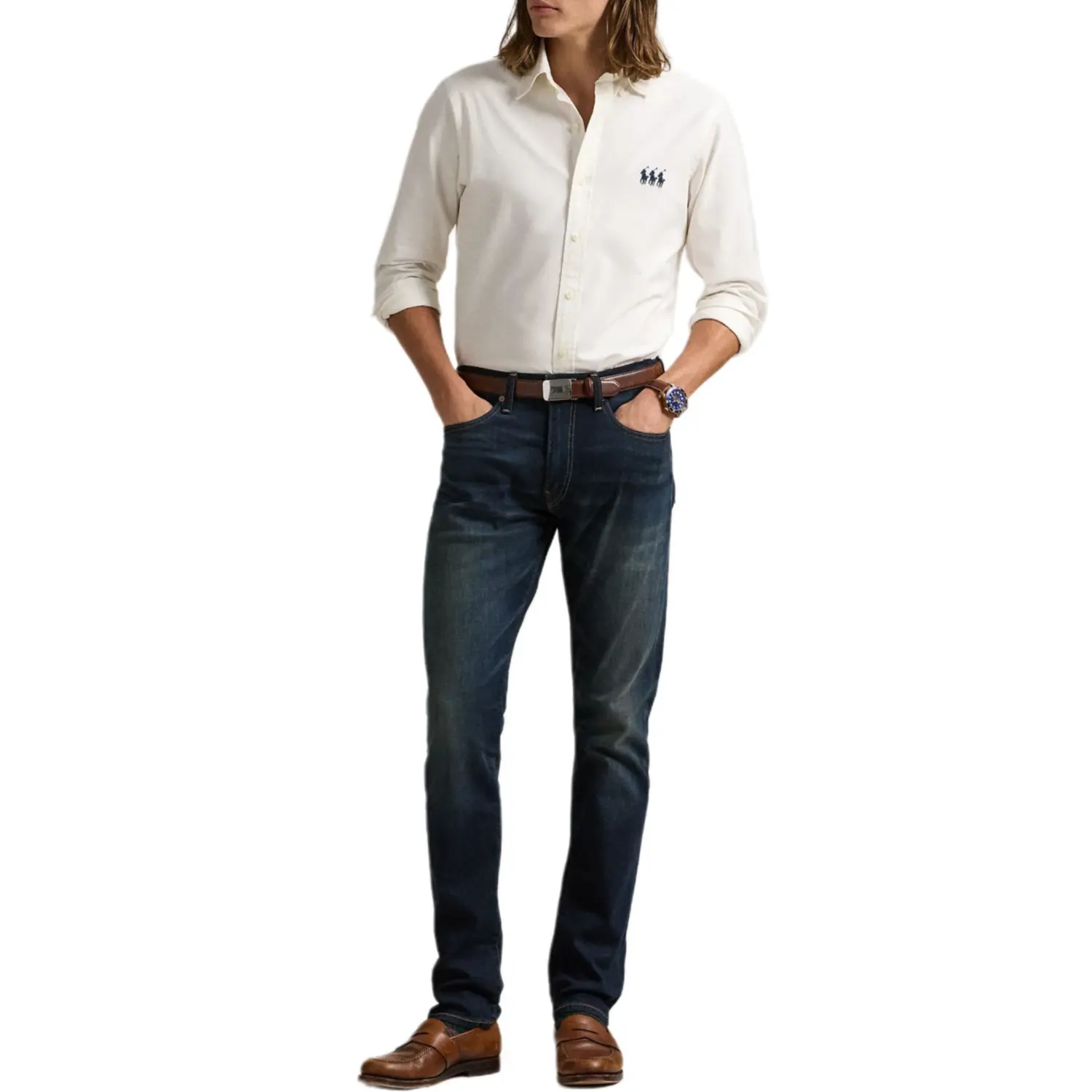 Polo Ralph Lauren Рубашка мужская Nieves Island White — фото 4