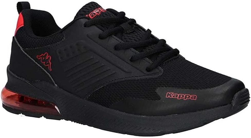 Кроссовки Kappa Unisex Myagi Jr на шнуровке, черный/красный — фото 4