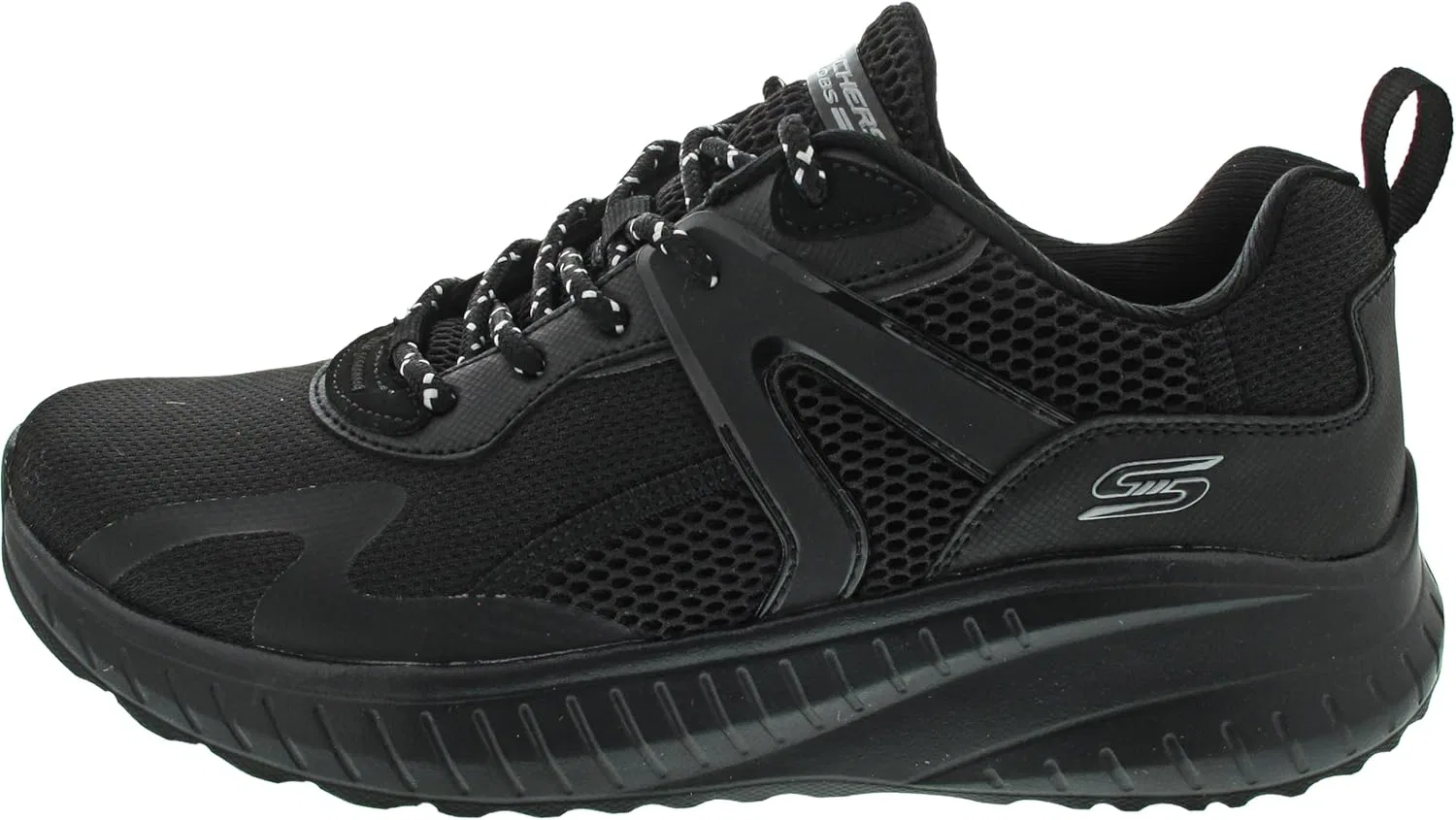 Мужские кроссовки Skechers Bobs Squad Chaos Elevated Drift, 2-Black Synthetic Mesh