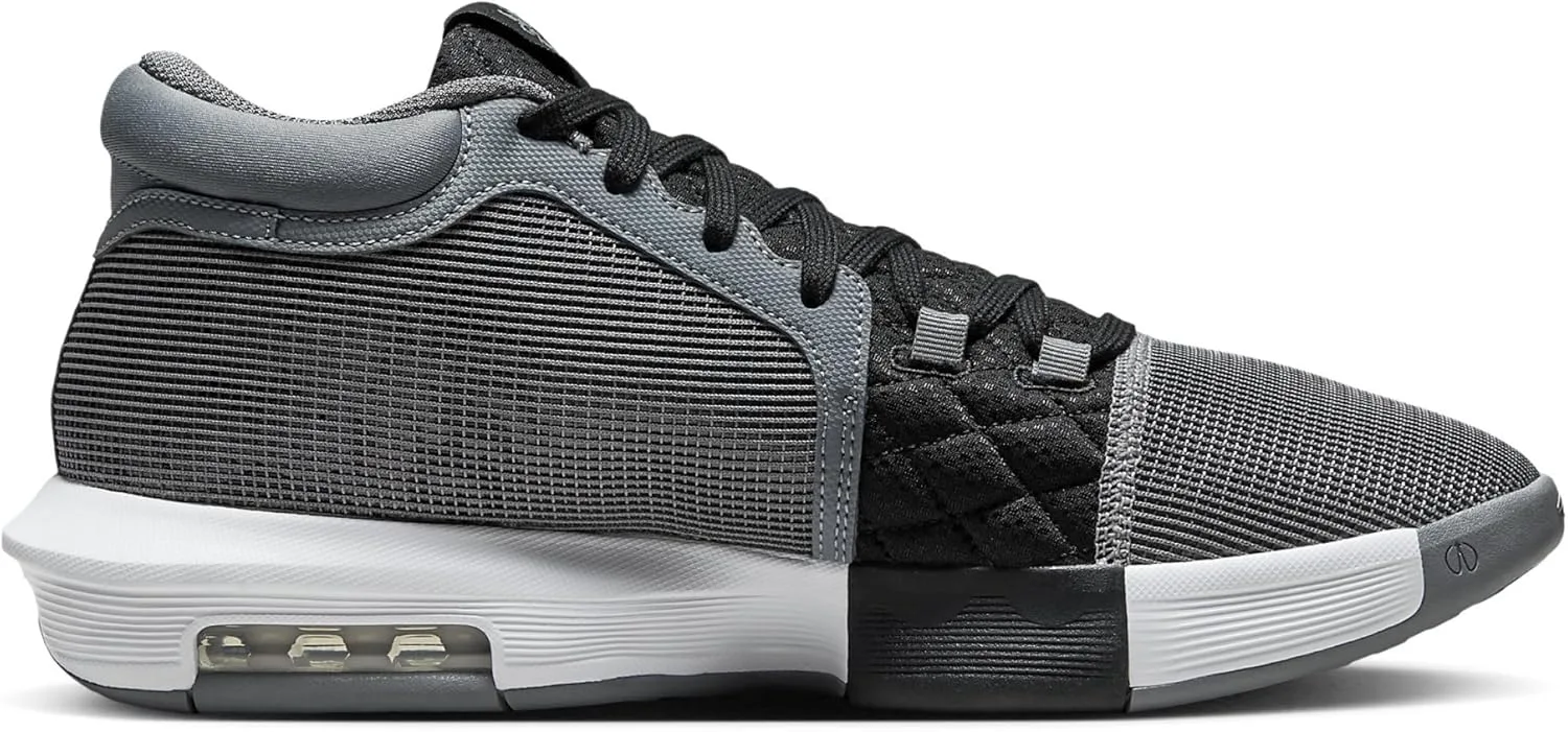 Мужские баскетбольные кроссовки Nike Lebron Witness VIII, серый/черный/белый — фото 4