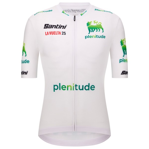 

Белая майка La vuelta - велосипедная майка Santini, Bianco