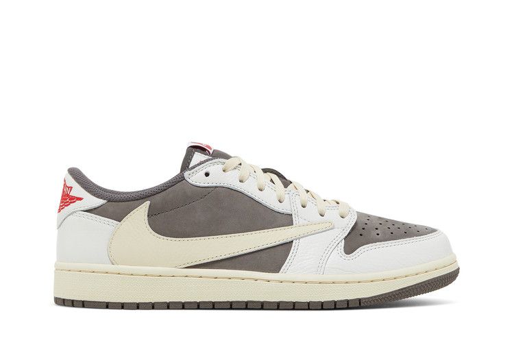 Кроссовки Air Jordan Travis Scott x Air Jordan 1 Retro Low OG 'Reverse Mocha' Sample, белый — фото 2
