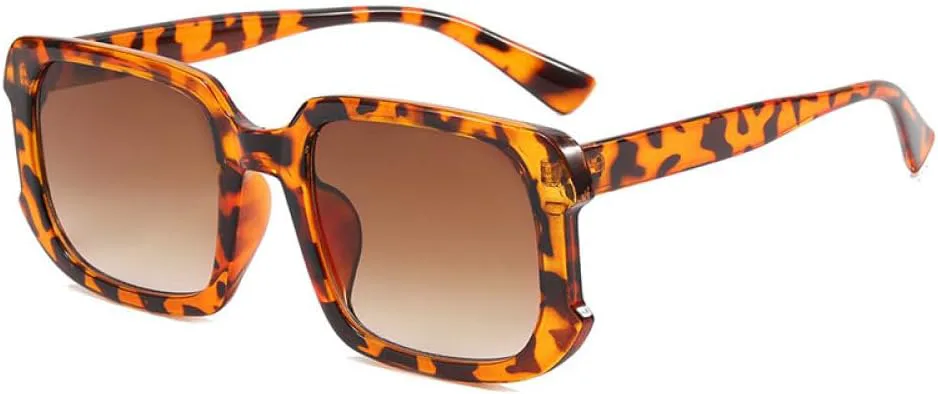 

Квадратные женские солнцезащитные очки, женские солнцезащитные очки для мужчин в стиле ретро-винтаж с градиентным зеркальным покрытием MUTYNE, Champagne Tea