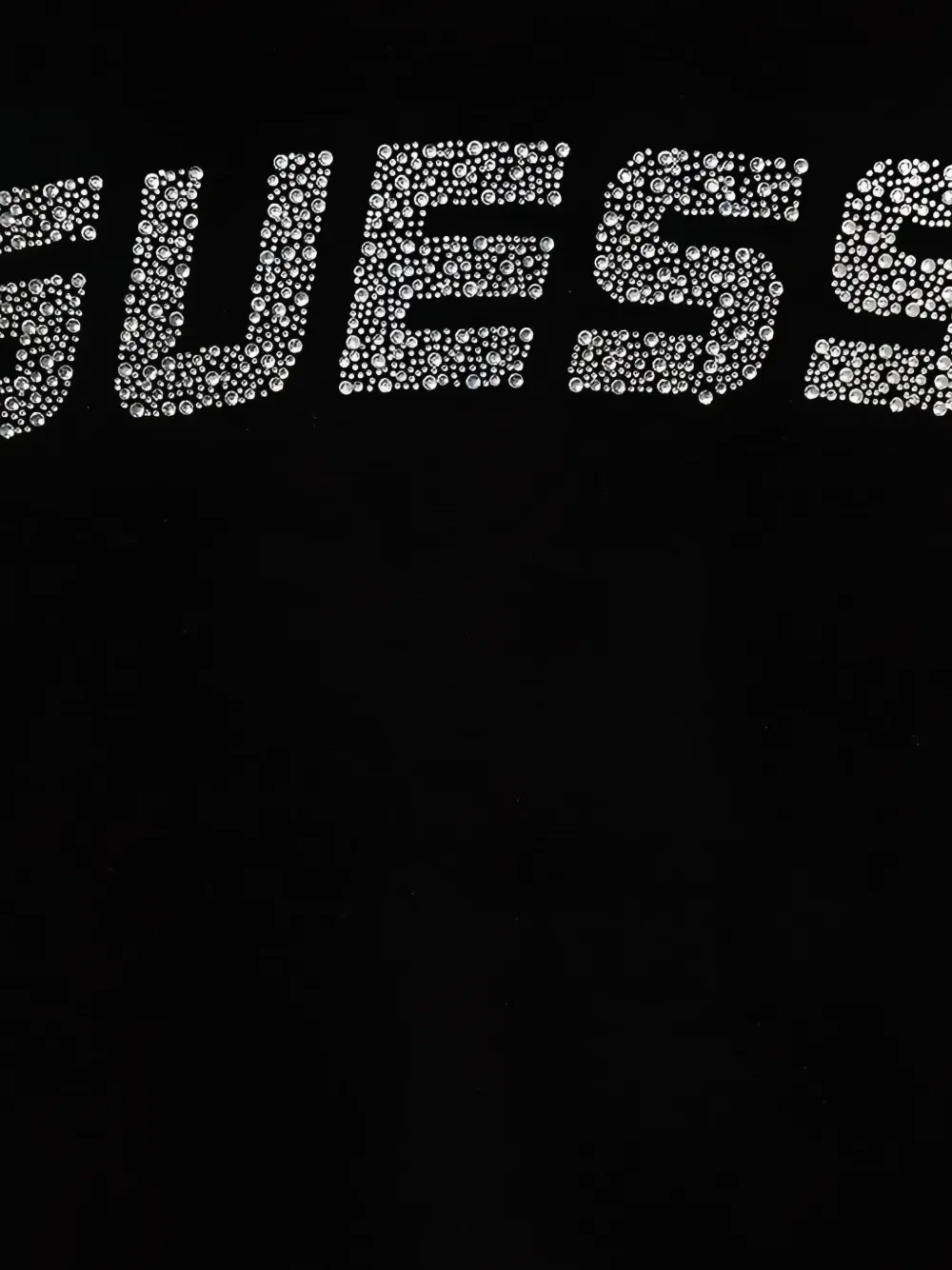 Свитшот, украшенный стразами GUESS Kids, черный — фото 3