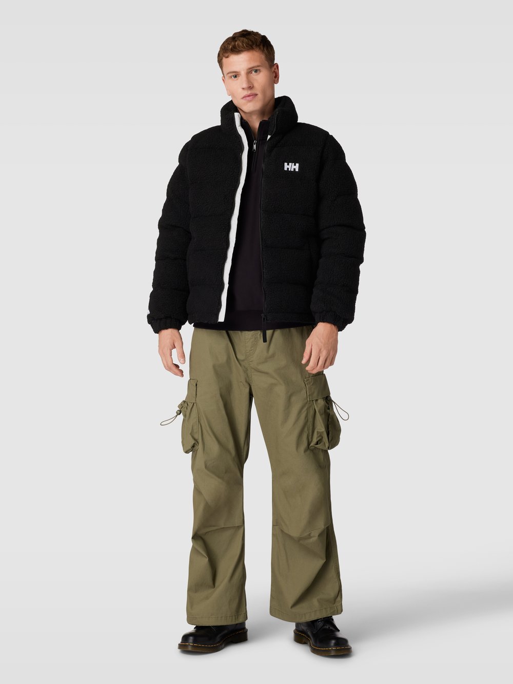 

Стеганая куртка с плюшевым мехом Helly Hansen, черный